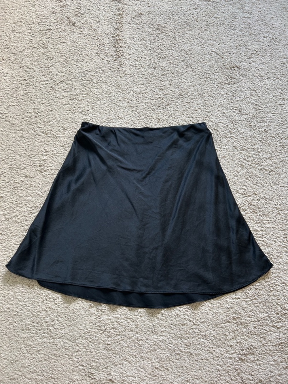 Quince Black Mini A-Line Skirt